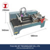 ภาพเครื่องพิมพ์ Mini set Model P พร้อมคุณสมบัติทางเทคนิคและตัวอย่างการพิมพ์